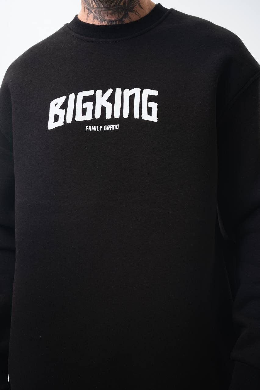 BIGKING Unisex Oversized Sweatshirt & Jogger Set Withinblack