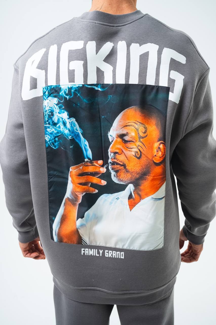 BIGKING Unisex Oversized Sweatshirt & Jogger Set Withinblack