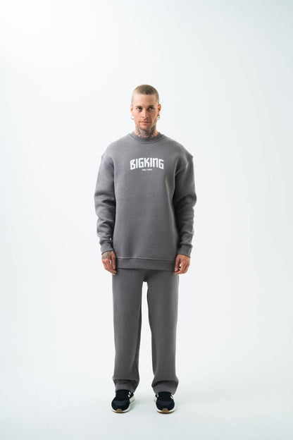 BIGKING Unisex Oversized Sweatshirt & Jogger Set Withinblack