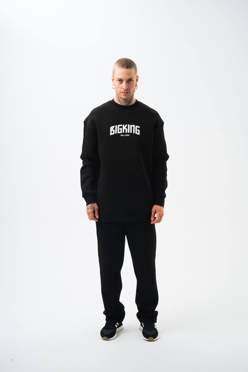 BIGKING Unisex Oversized Sweatshirt & Jogger Set Withinblack