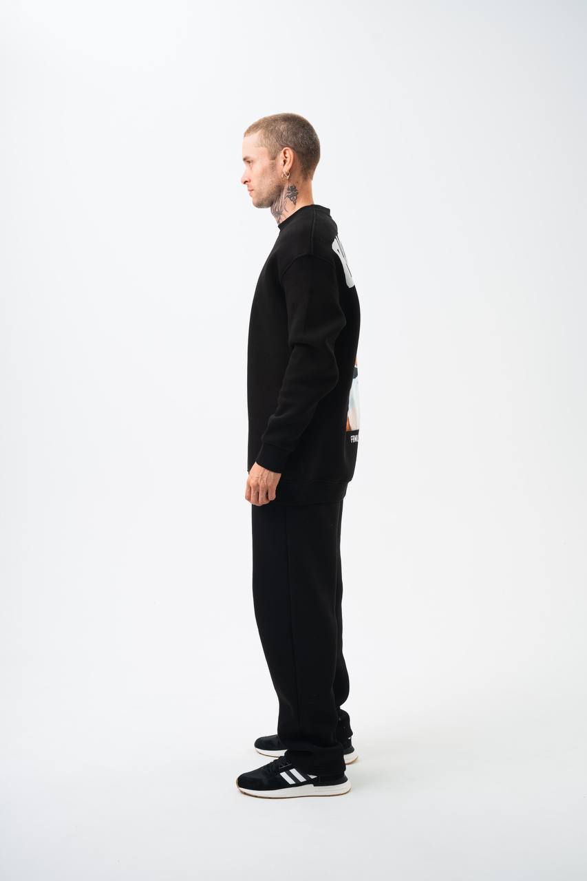 BIGKING Unisex Oversized Sweatshirt & Jogger Set Withinblack