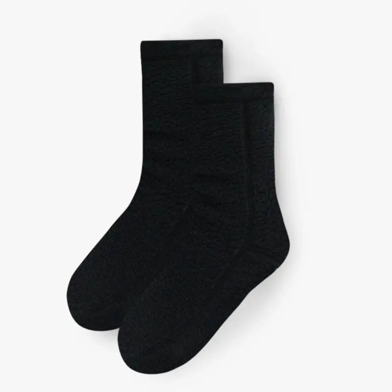 Polar Feet SUPER STRETCHY Fleece Socks - Black Polar Feet® LLC