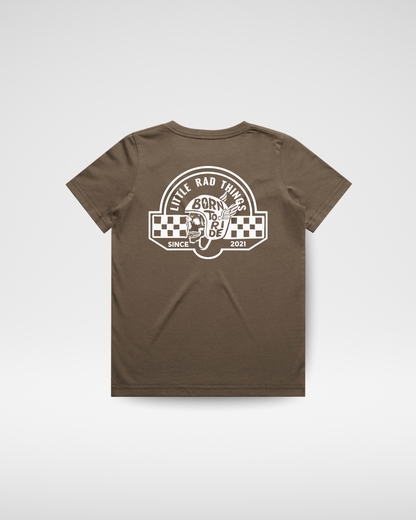 TIL DEATH DO WE RIDE TEE - BROWN