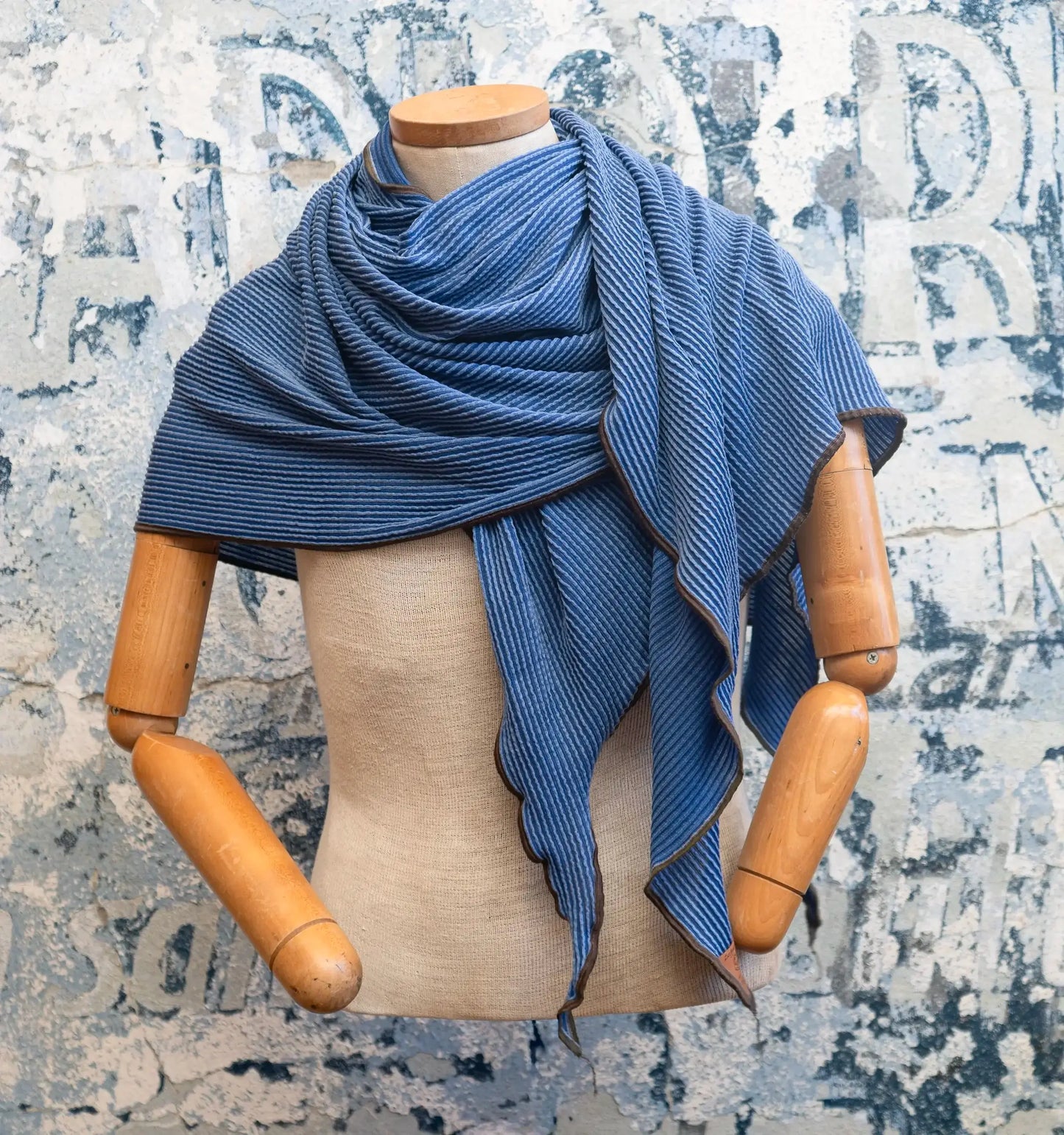 Blue DNA Scarf Late Sunday Afternoon