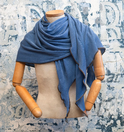 Blue DNA Scarf Late Sunday Afternoon