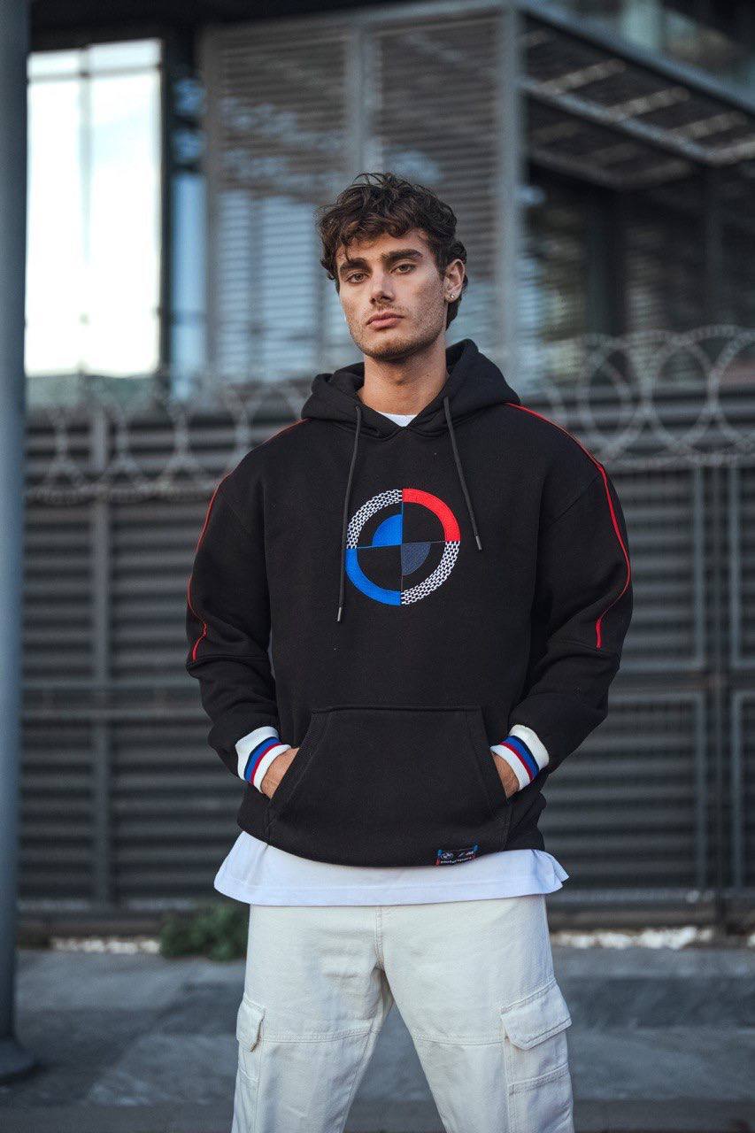 BMW Logo Oversized Hoodie - Stylish and Comfortable Sweatshirt Withinblack