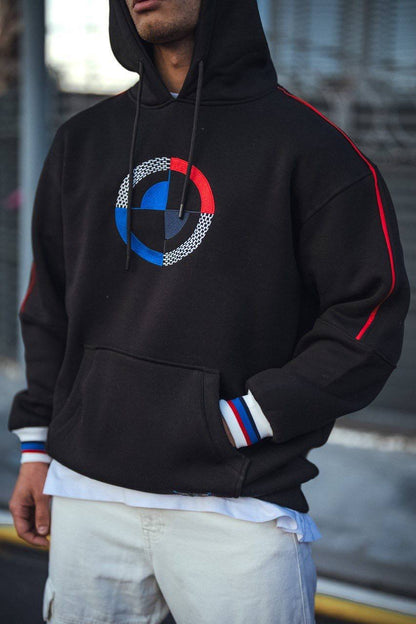 BMW Logo Oversized Hoodie - Stylish and Comfortable Sweatshirt Withinblack