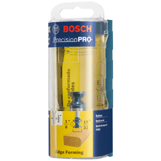 BOSCH 84432MC 1/4 In. 19/32 In. x 1/2 In. Carbide-Tipped Bullnose Router Bit VM Hardware