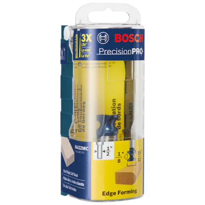 BOSCH 84432MC 1/4 In. 19/32 In. x 1/2 In. Carbide-Tipped Bullnose Router Bit VM Hardware
