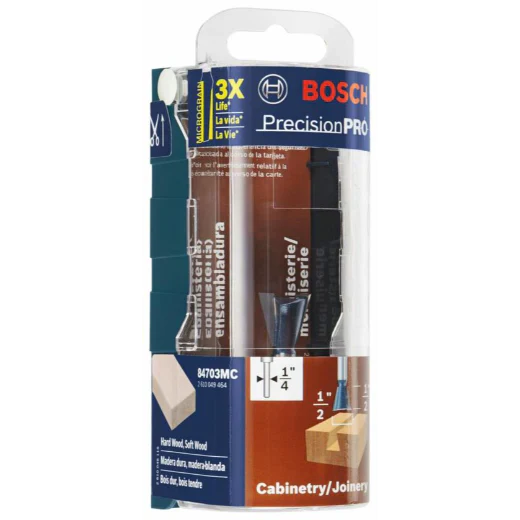 BOSCH 84703MC 14å¡ x 1/2 In. Carbide Tipped Dovetail Bit (Router Bit) VM Hardware