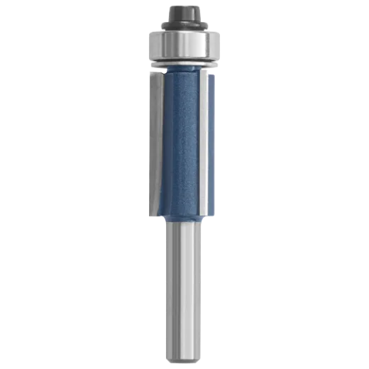 BOSCH 85216MC 1/2 In. x 1 In. Carbide-Tipped Triple-Flute Flush Trim Router Bit VM Hardware