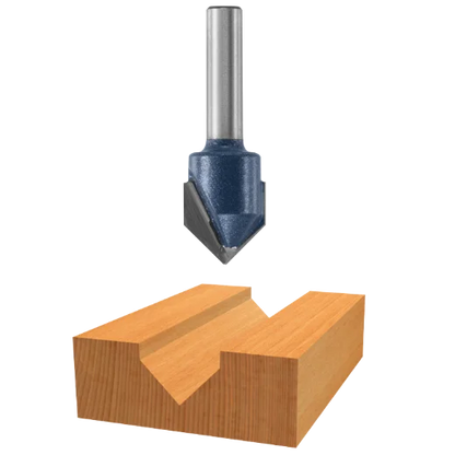 BOSCH 85219MC 90å¡ x 9/16 In. Carbide Tipped V-Groove Bit (Router Bit) VM Hardware