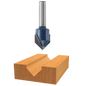 BOSCH 85219MC 90å¡ x 9/16 In. Carbide Tipped V-Groove Bit (Router Bit) VM Hardware