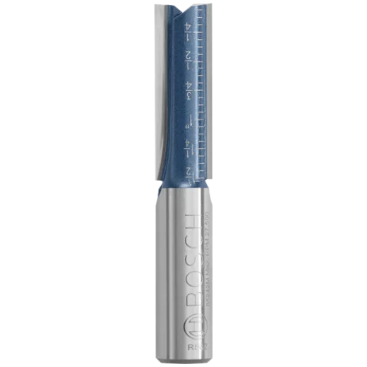 BOSCH 85242MC 1/2 In. x 1-1/2 In. Carbide-Tipped Double-Flute Straight Router Bit VM Hardware