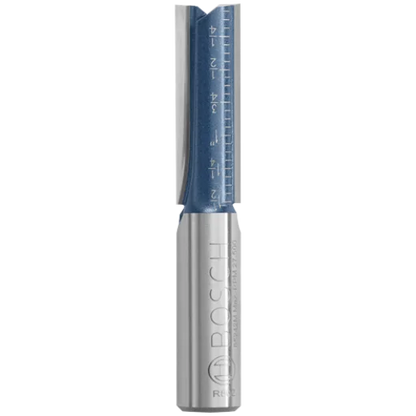 BOSCH 85242MC 1/2 In. x 1-1/2 In. Carbide-Tipped Double-Flute Straight Router Bit VM Hardware