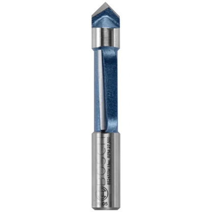 BOSCH 85245SMC 3/8 In. x 1 In. Carbide-Tipped Single-Flute Shear Angle Pilot Panel Router Bit VM Hardware