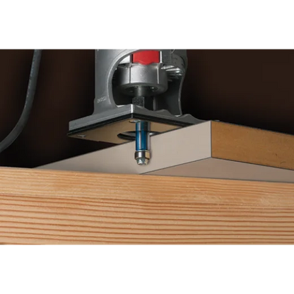 BOSCH 85245SMC 3/8 In. x 1 In. Carbide-Tipped Single-Flute Shear Angle Pilot Panel Router Bit VM Hardware