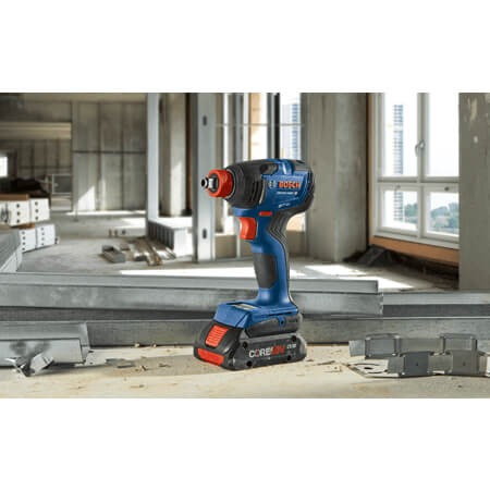 BOSCH GDX18V-1860CN 18V Brushless Connected-Ready Freak 1/4 In. and 1/2 In.Two-In-One Bit/Socket Impact Driver (Bare Tool) VM Hardware