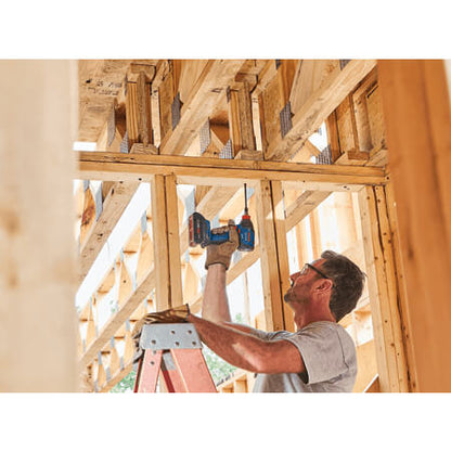 BOSCH GDX18V-1860CN 18V Brushless Connected-Ready Freak 1/4 In. and 1/2 In.Two-In-One Bit/Socket Impact Driver (Bare Tool) VM Hardware