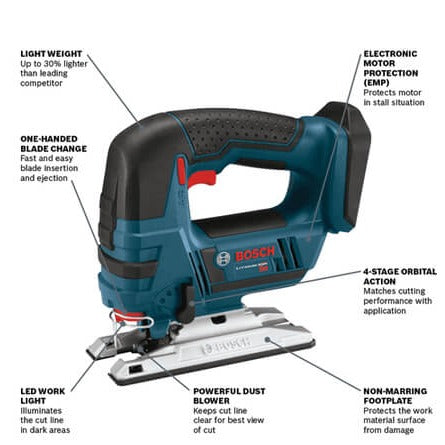 BOSCH JSH180B 18V Top-Handle Jig Saw (Bare Tool) VM Hardware