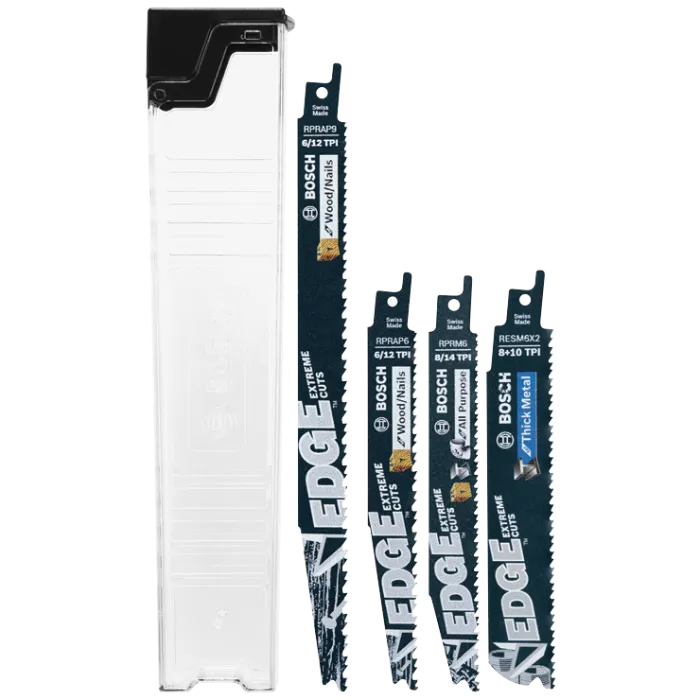 BOSCH RSE009 9 pc. Edge Reciprocating Saw Blade Set VM Hardware