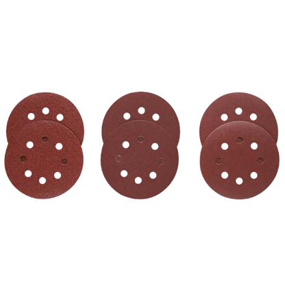 BOSCH SR5R000 6 pc. Assortment 5 In. 8 Hole Hook-And-Loop Sanding Discs VM Hardware