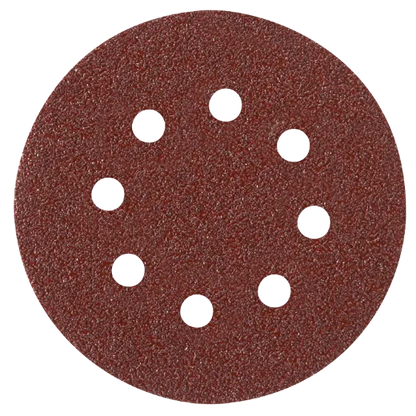 BOSCH SR5R320 5 pc. 320 Grit 5 In. 8 Hole Hook-And-Loop Sanding Discs VM Hardware