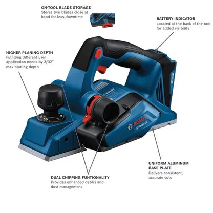 BOSCH GHO18V-26N 18V Brushless Planer VM Hardware
