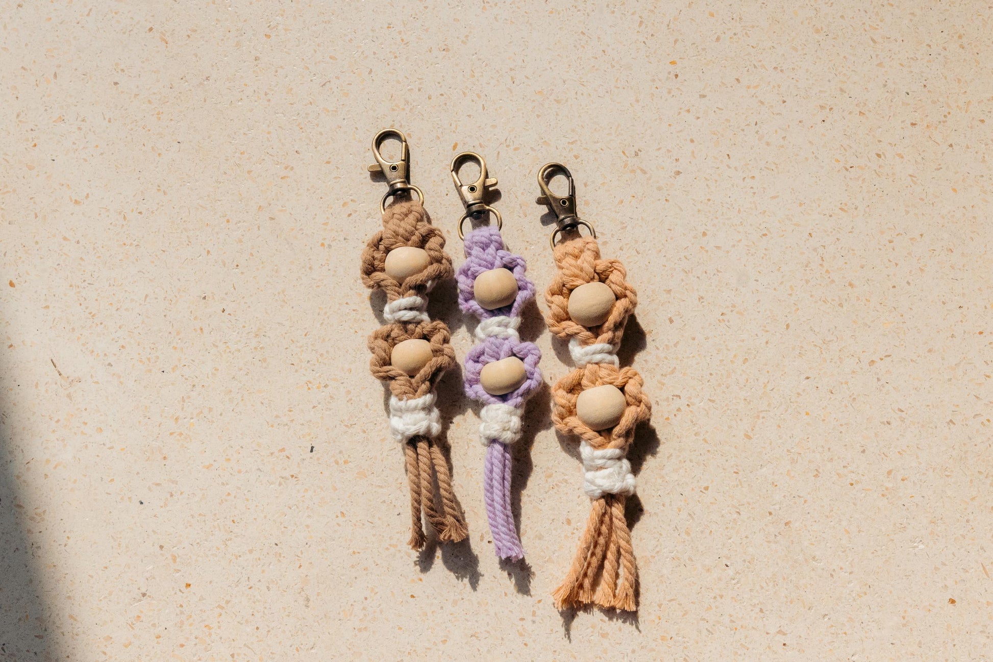 Flora Macrame Keychain Village Thrive