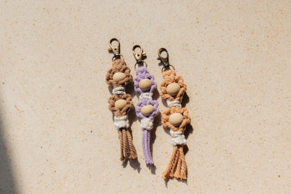 Flora Macrame Keychain Village Thrive