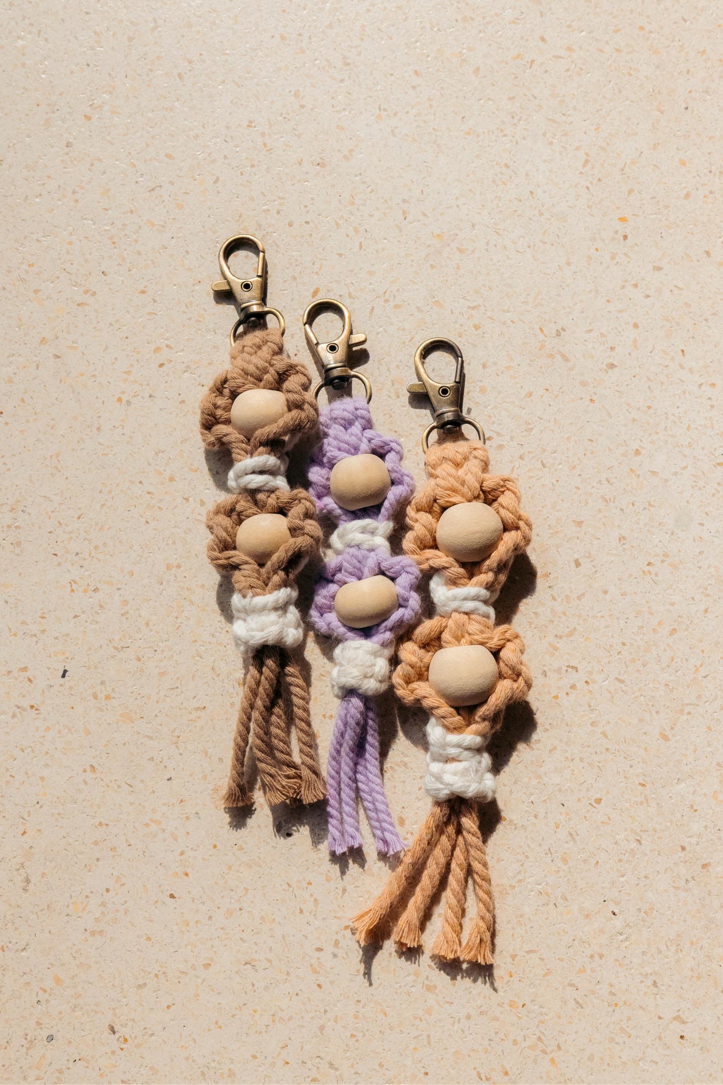 Flora Macrame Keychain Village Thrive