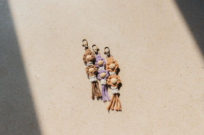 Flora Macrame Keychain Village Thrive