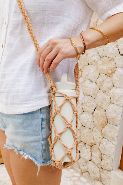 Macrame Water Bottle Holder Village Thrive