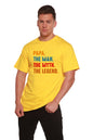 Papa, the Man, the Myth, the Legend Men's Bamboo Viscose/Organic Cotton Short Sleeve Graphic T-Shirt Spun Bamboo