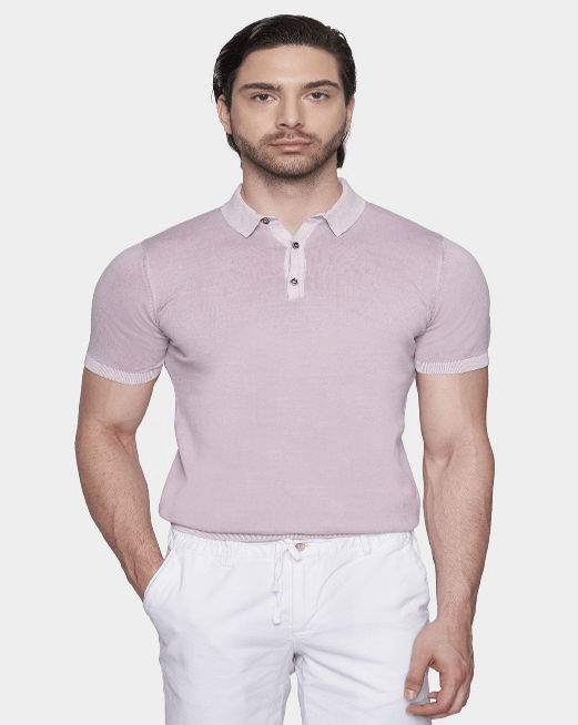 The Mercerized Cotton Polo (Lavender) Bright Moons