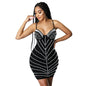 Sling Hot Drill Nightclub Dress for Women