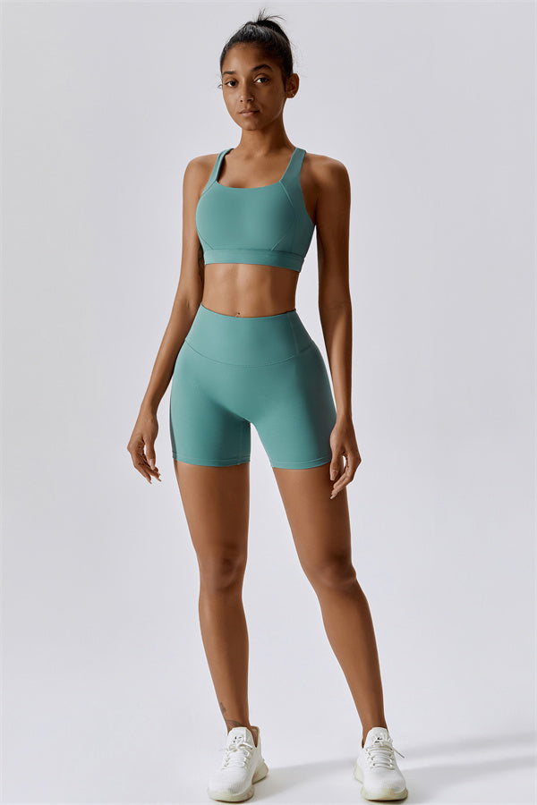The Eloise Sports Bra Shorts 2-Piece Set Fitglutes Activewear Gymwear Sportswear & Workout Clothes