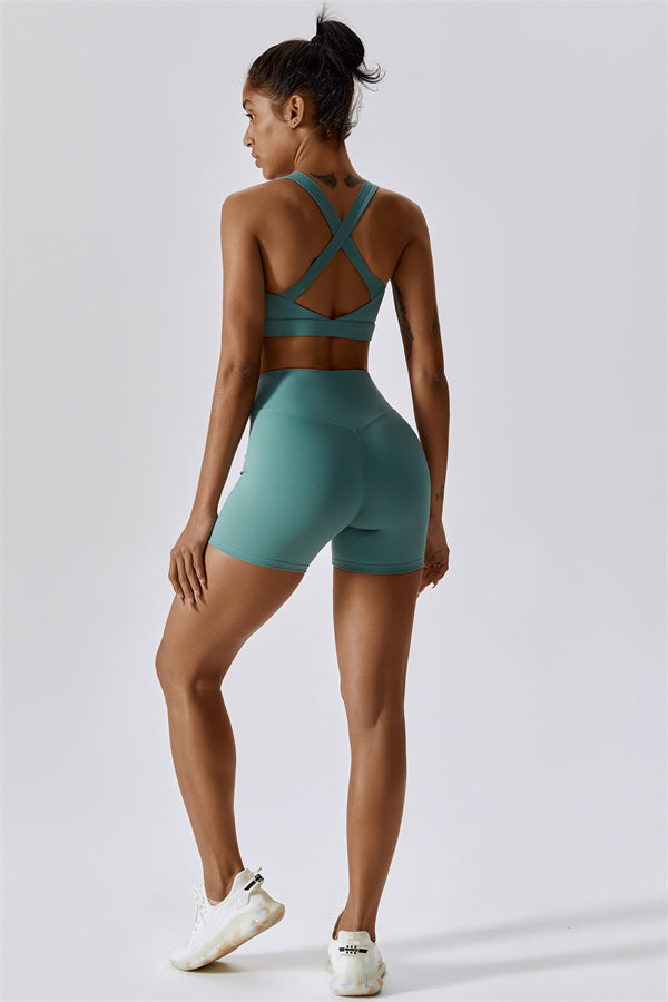 The Eloise Sports Bra Shorts 2-Piece Set Fitglutes Activewear Gymwear Sportswear & Workout Clothes