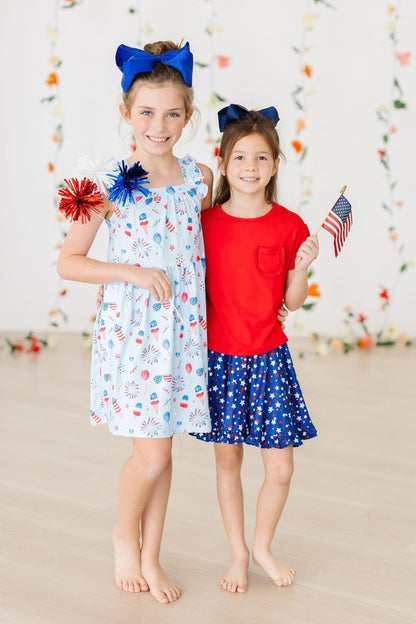 Baby You're a Firework Ruffle Cross Back Dress Mila & Rose ®