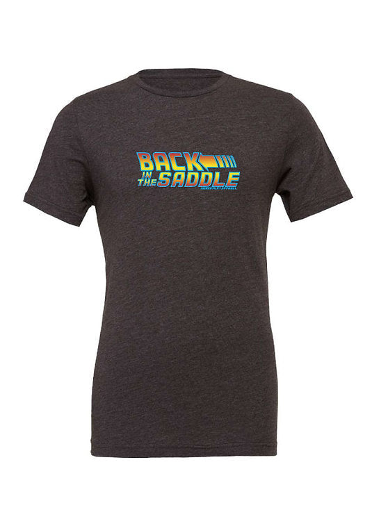 Back In The Saddle Tee: Unisex Horseplay Apparel
