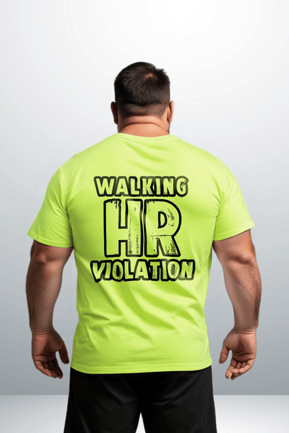 HR Violation - Safety Yellow T-Shirt Armed American Supply