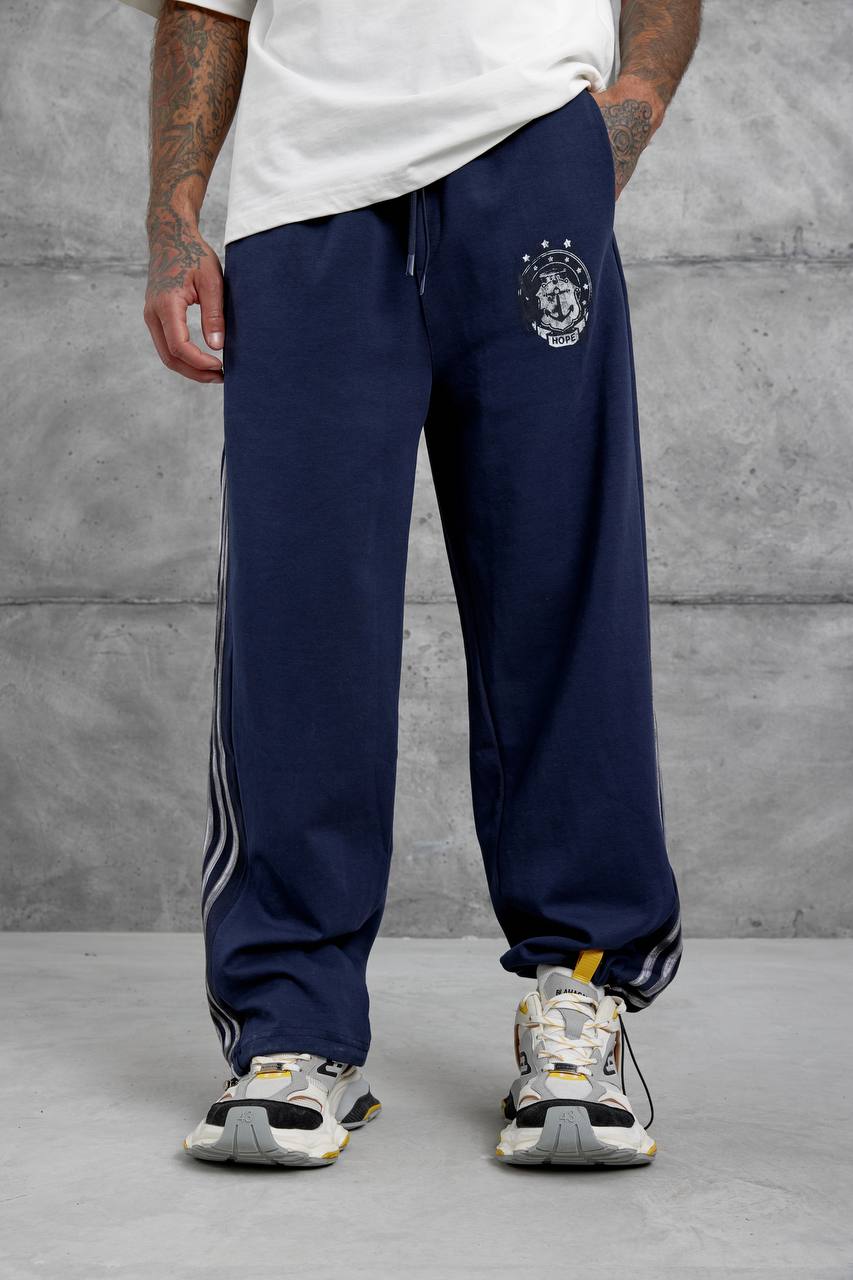 Baggy Side-Stripe Track Pants Withinblack