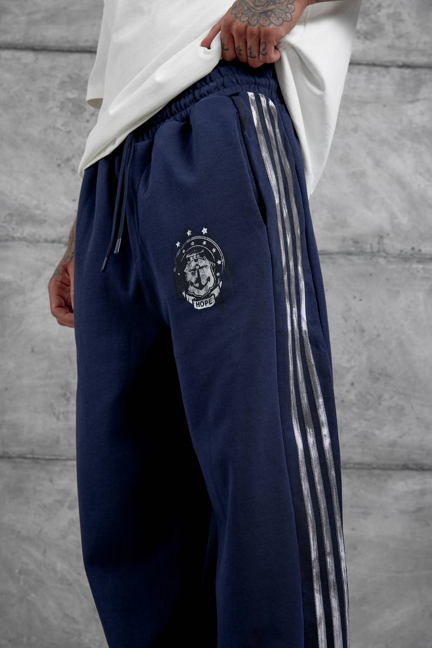 Baggy Side-Stripe Track Pants Withinblack