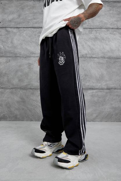 Baggy Side-Stripe Track Pants Withinblack