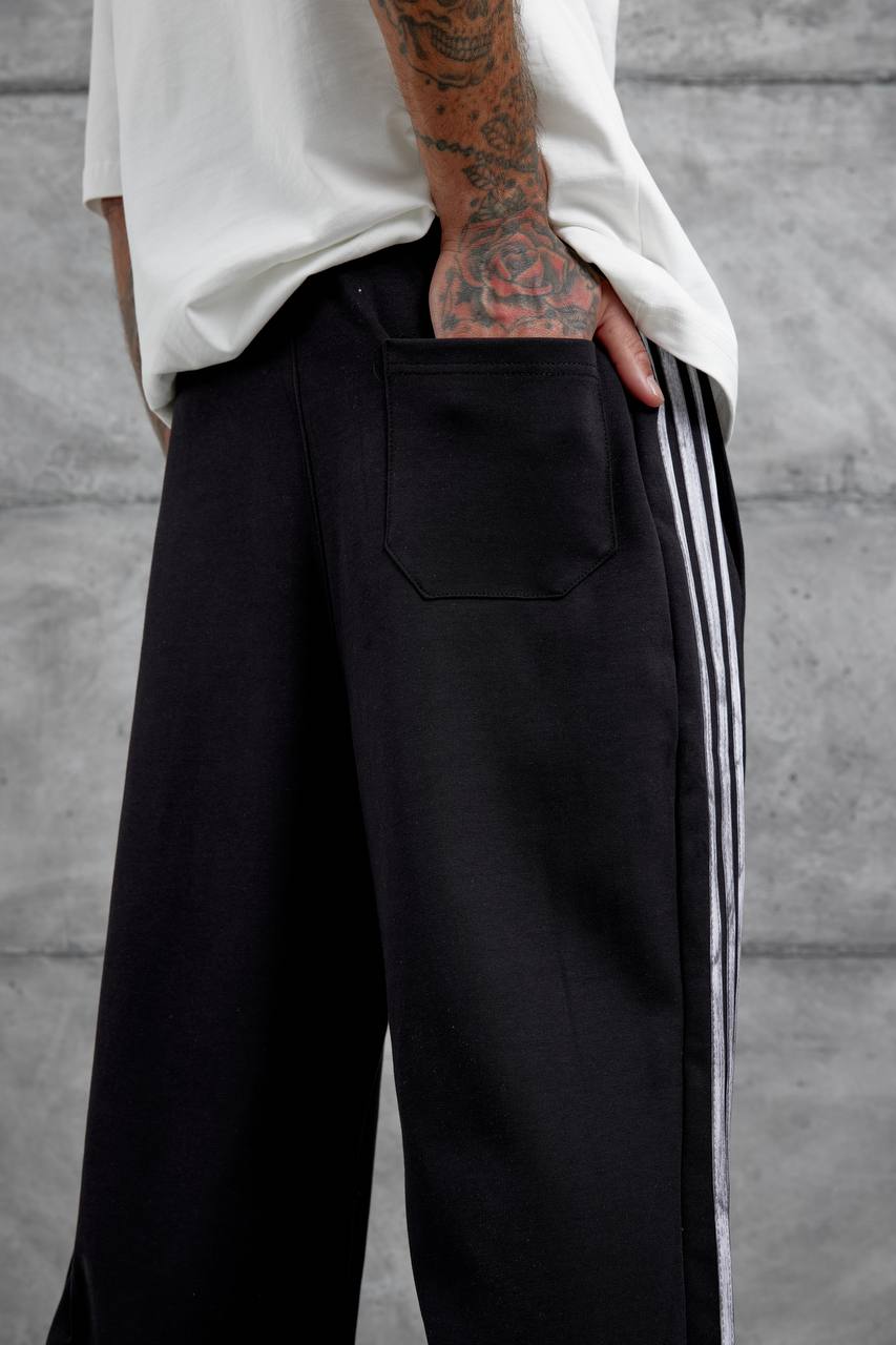 Baggy Side-Stripe Track Pants Withinblack
