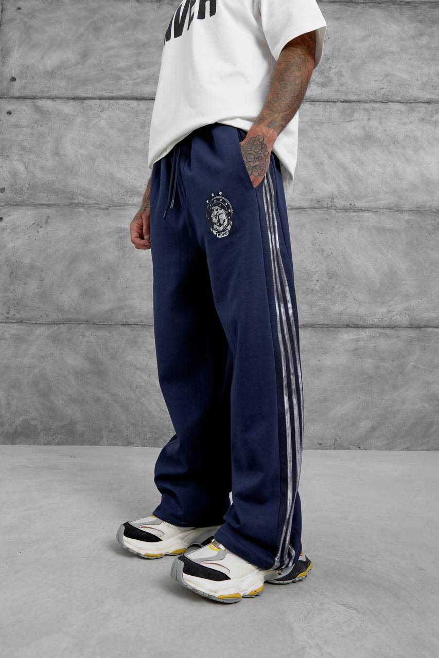 Baggy Side-Stripe Track Pants Withinblack