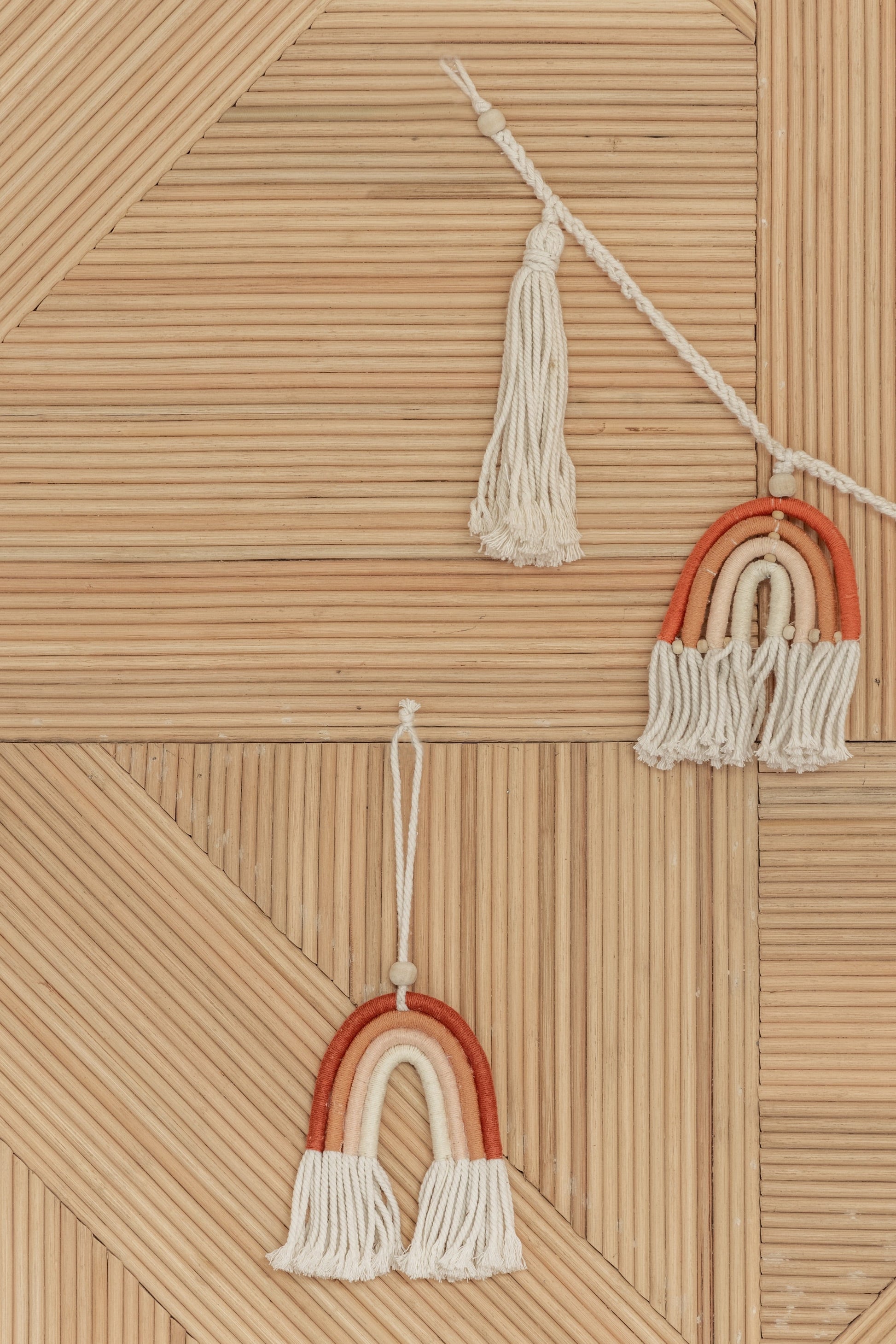 Small Macrame Rainbow Village Thrive
