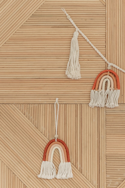 Small Macrame Rainbow Village Thrive