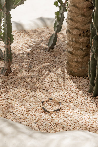 Black Motif Rattan Bangle Village Thrive
