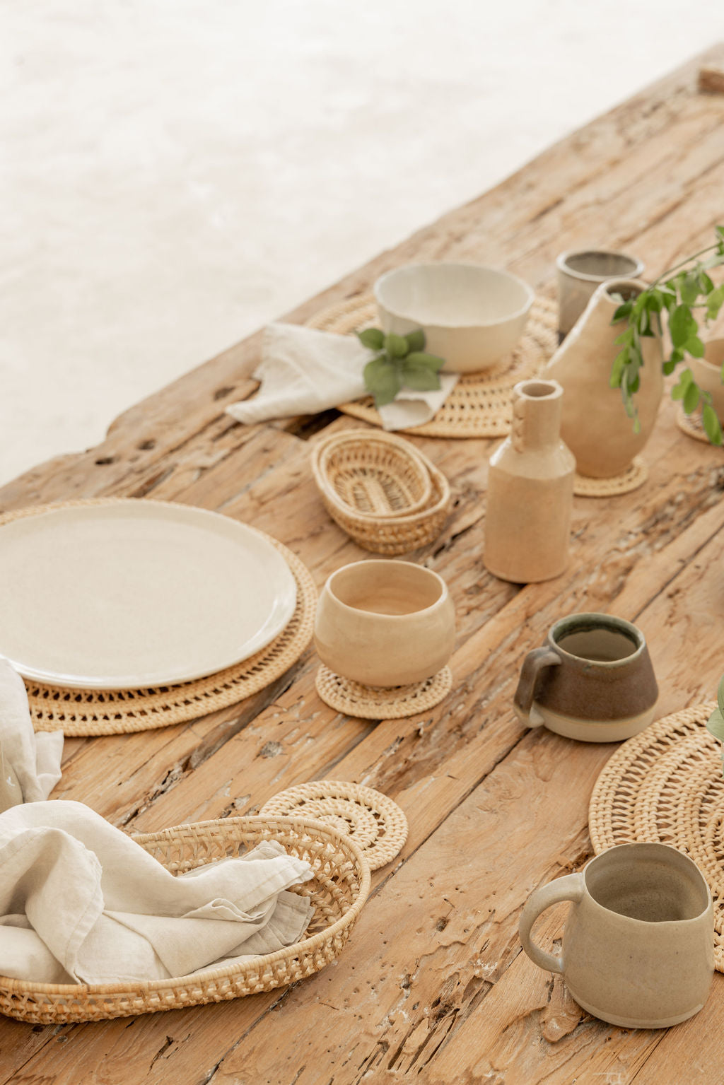 Woven Rattan Placemat Set Village Thrive